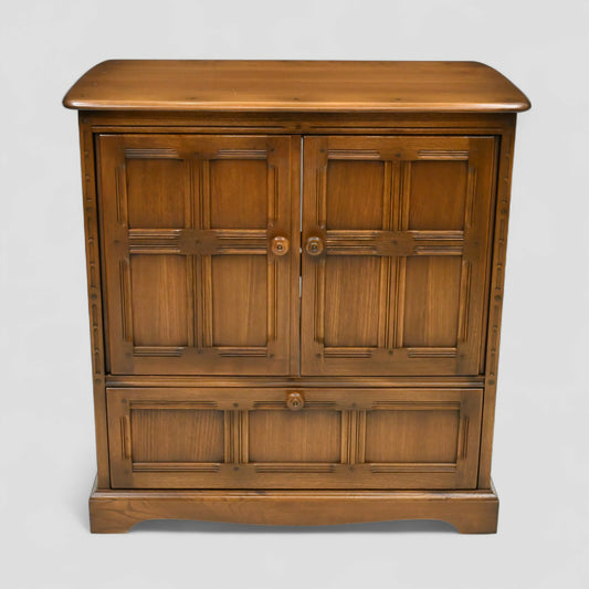 Ercol Mural TV Video Cabinet Golden Dawn Corner Flap Model 839 FREE UK Delivery. SBR10795/0508E