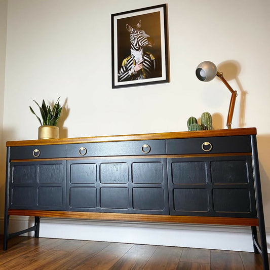 Available for commission Nathan sideboard / mcm/ vintage / retro / custom / hand painted / rare / teak / drinks cabinet / mid century