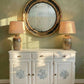 Vintage hand Painted Sideboard/coastal Furniture/white cabinet