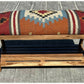 Beautiful Contemporary Kilim Kelem Flat Weave Upholstered Bench Seat With Rack