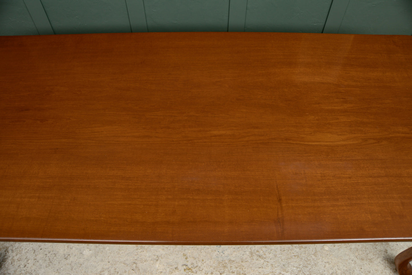 7.5 ft Solid Mahogany Dining Table - 8 Seater - Rectangular - Queen Anne Style