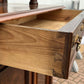 Vintage Walnut Bookcase / Cupboard With Fitted Shelves & Drawer