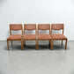 4 G Plan Style Dining Pink Upholstered Retro Velour Chairs FREE UK Delivery*