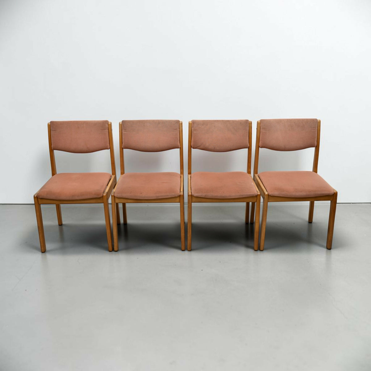 4 G Plan Style Dining Pink Upholstered Retro Velour Chairs FREE UK Delivery*