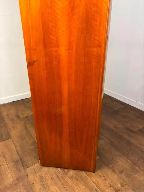 Vintage Walnut Veneered Double Wardrobe