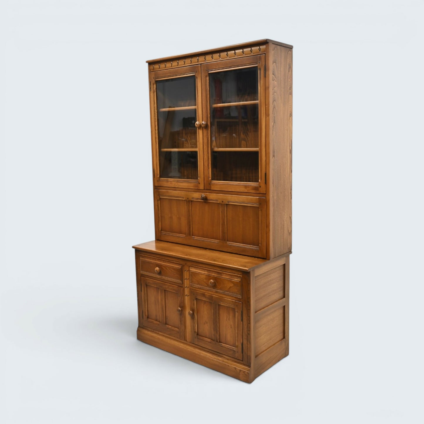 Ercol Mural Wall Unit Display/Drinks Cabinet Golden Dawn FREE UK Delivery*