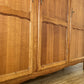 Wardrobe Vintage French Louis Oak Triple Door Carved Armoire Cabinet LOT 6531