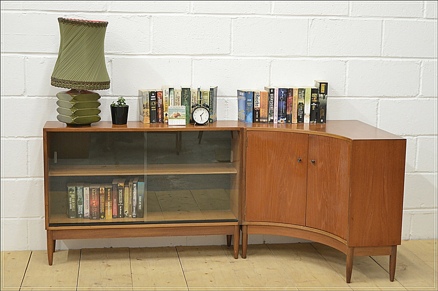 vintage teak sideboard Greaves & Thomas bookcase mid century danish design DESIGN