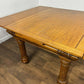 Early 20th Century Golden Oak Draw Leaf Dining Table