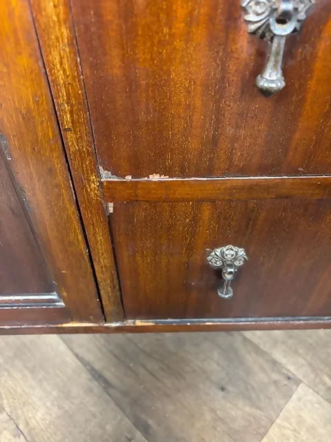 Vintage Mahogany Bureau Bookcase / Combination Cabinet