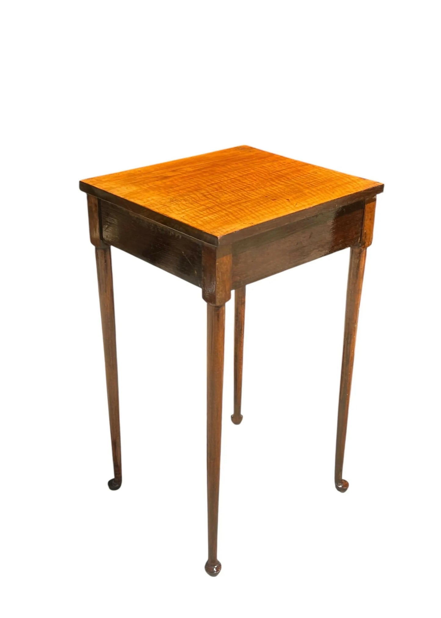 Antique Mahogany 19th century pad foot side table
