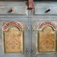 Blue hand painted vintage Sideboard /indian Sideboard