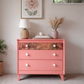 Harris Lebus Chest Of drawers Bedside Table Pink Coral 3 drawers