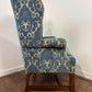 Vintage Wingback Armchair & Matching Footstool
