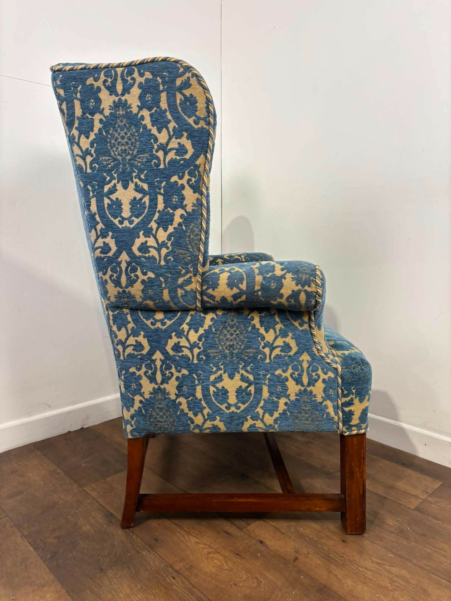 Vintage Wingback Armchair & Matching Footstool