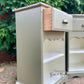 Solid Pine Farmhouse Rustic Bedside Cabinets Drawers