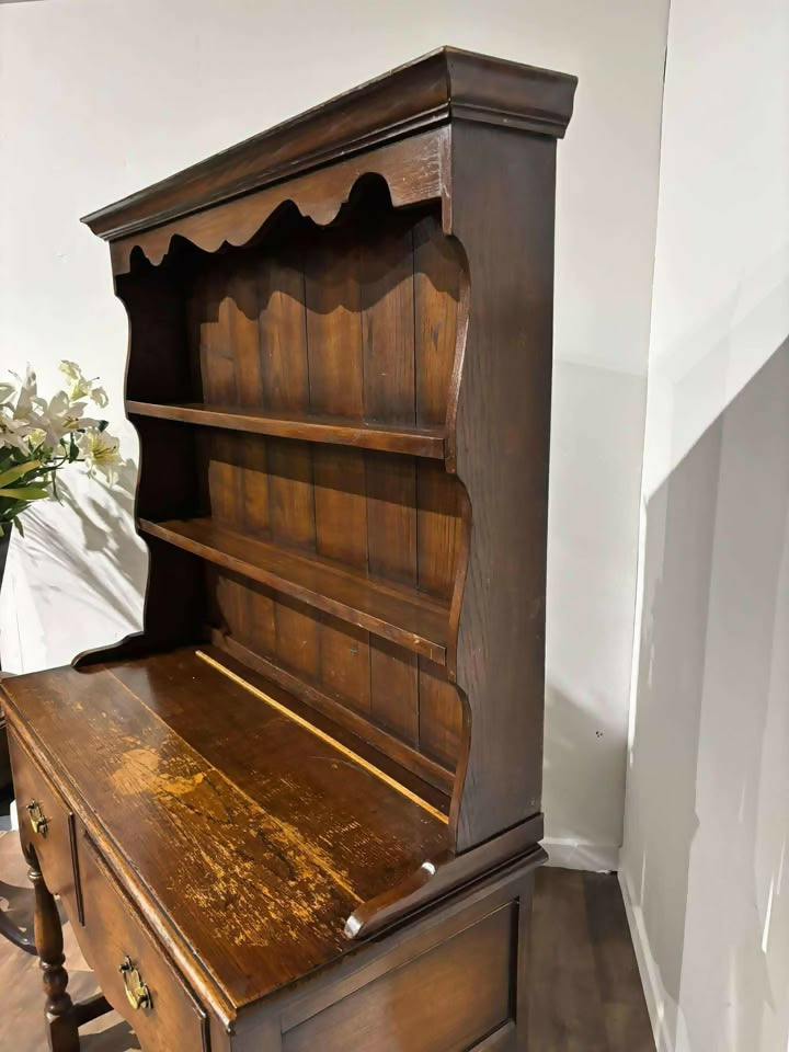 Vintage Oak Dresser on Turned Supports