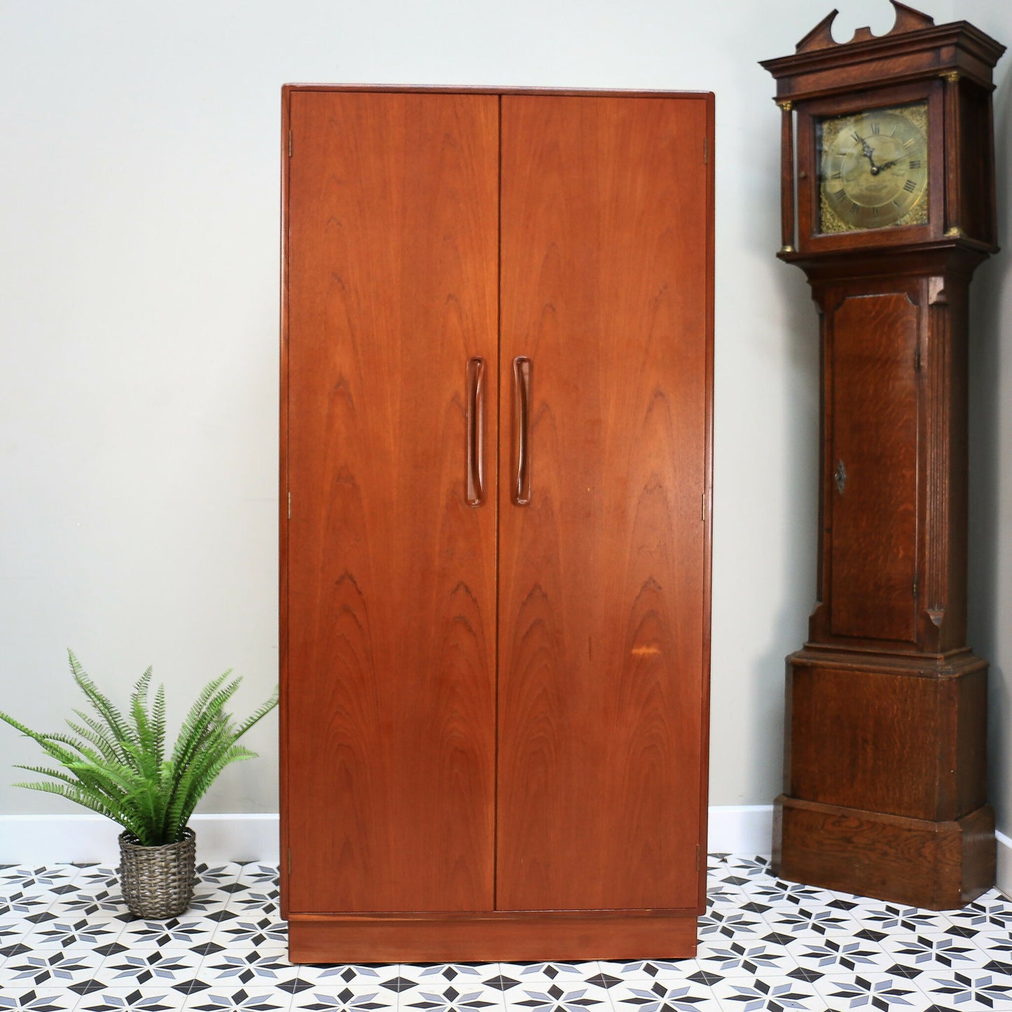 G Plan Fresco Teak Wardrobe with Shelves and Drawers 1979