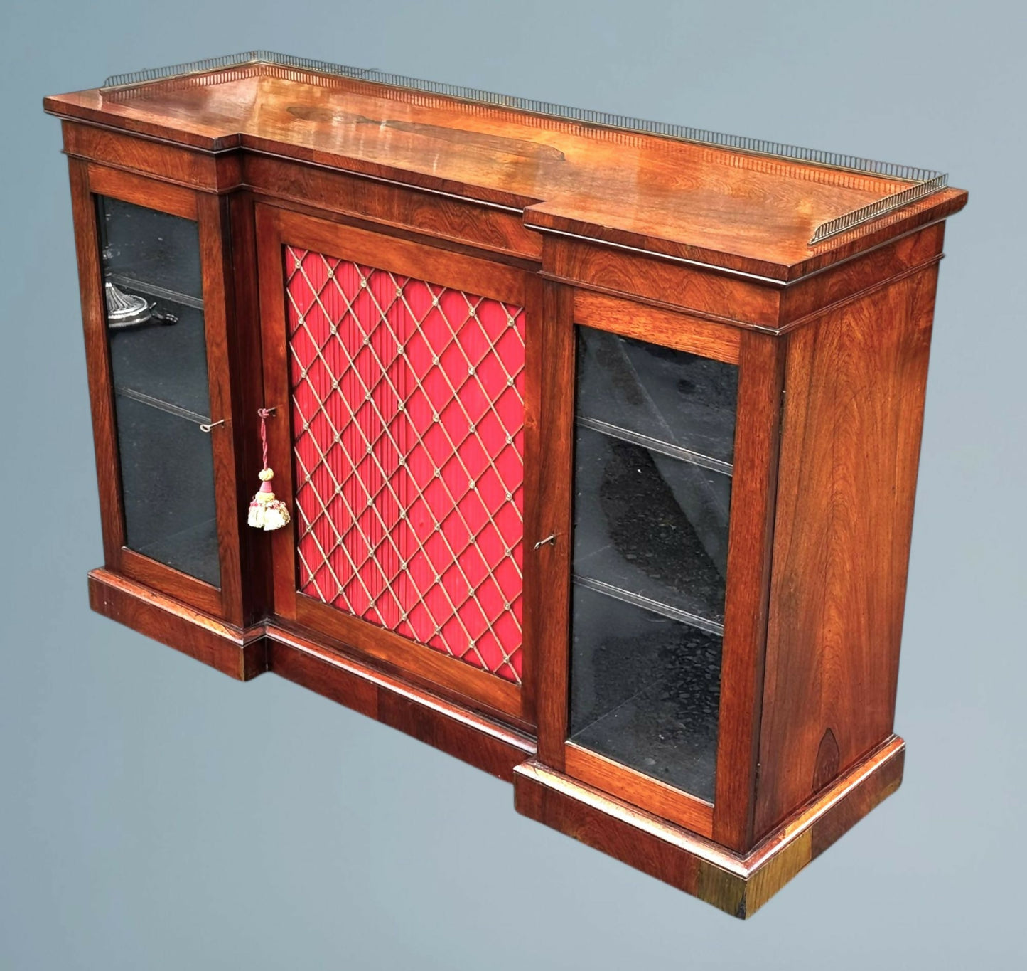 Regency Rosewood Breakfront Chiffonier / Sideboard