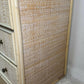Mid century retro vintage chest of drawers wicker