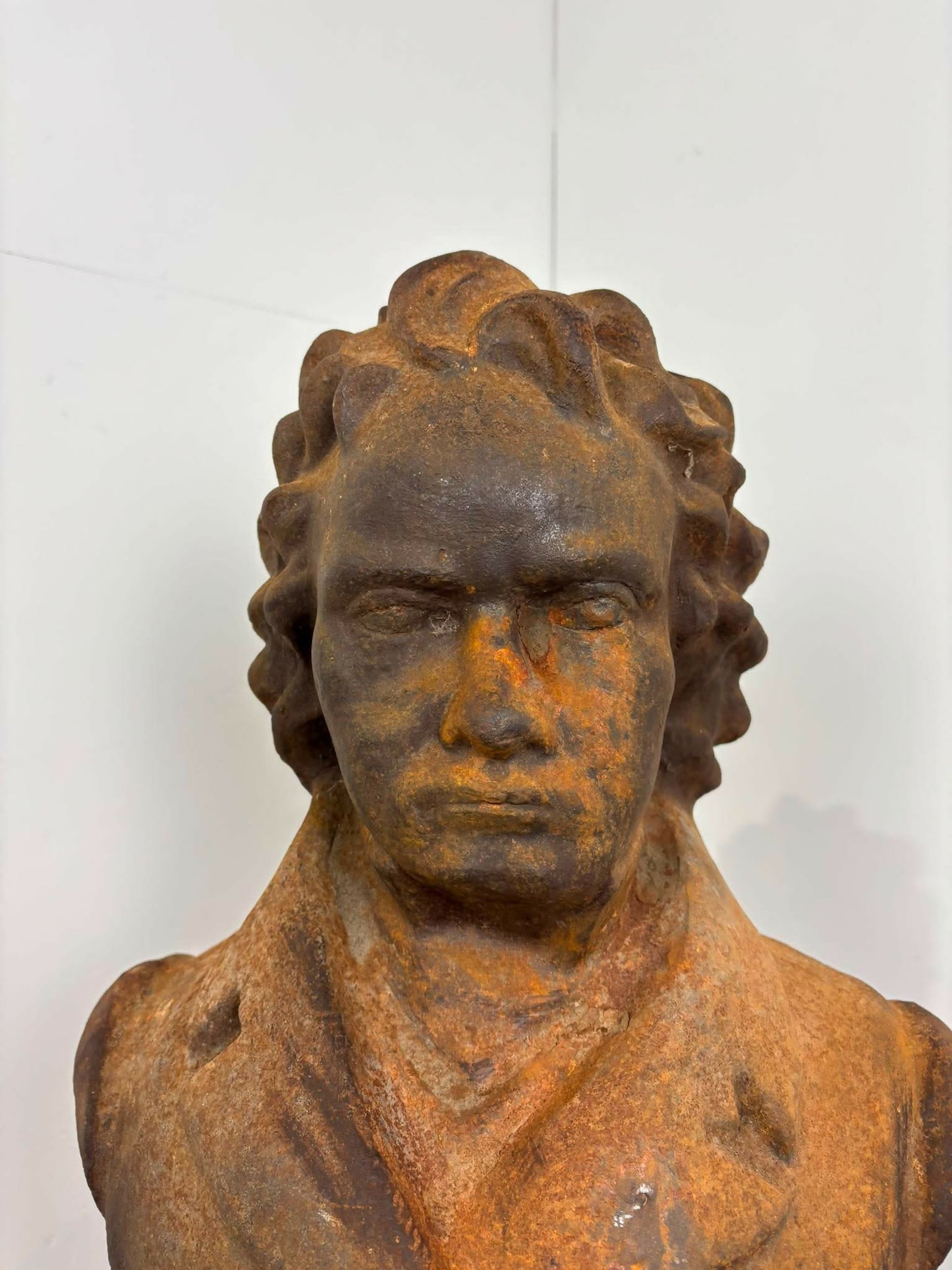 Heavy Cast Iron Bust of Beethoven