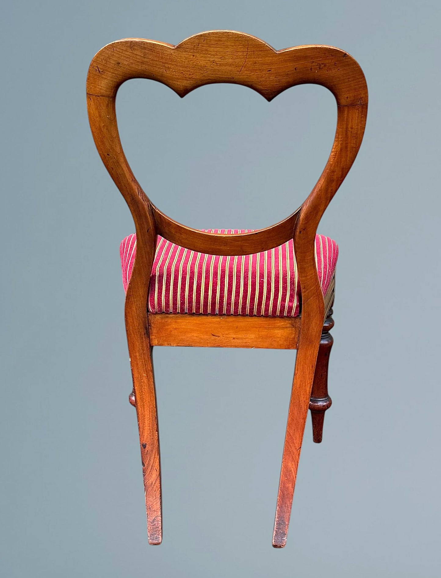 Set of Four Antique Victorian Mahogany Balloon Back Dining Chairs