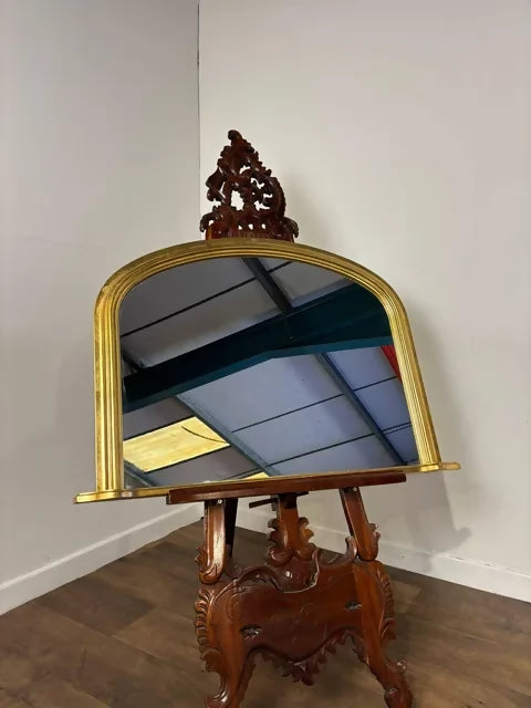Reproduction Gilt Framed Overmantel Mirror