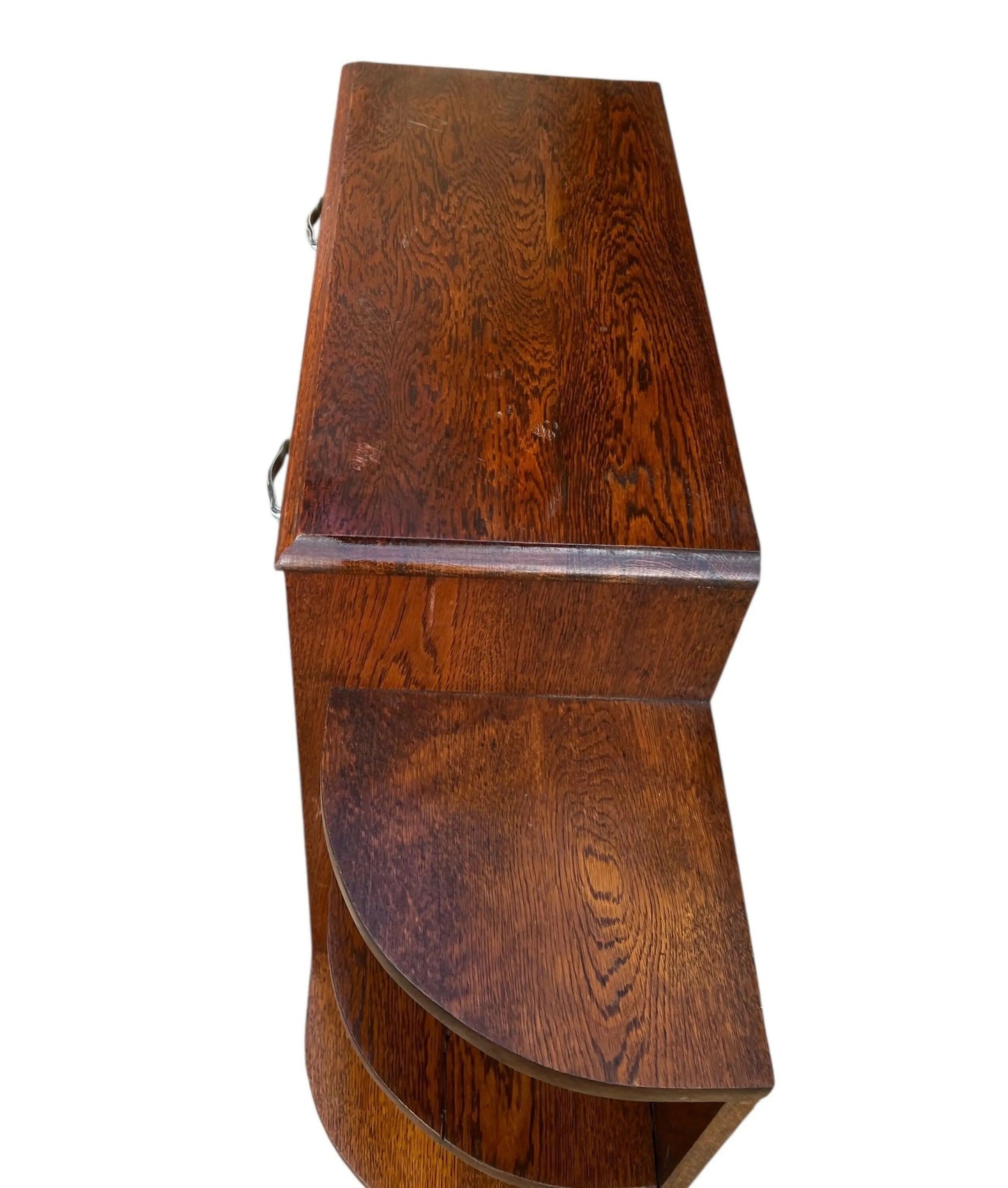 Art Deco Oak side table / cupboard / bedside by Brightwell