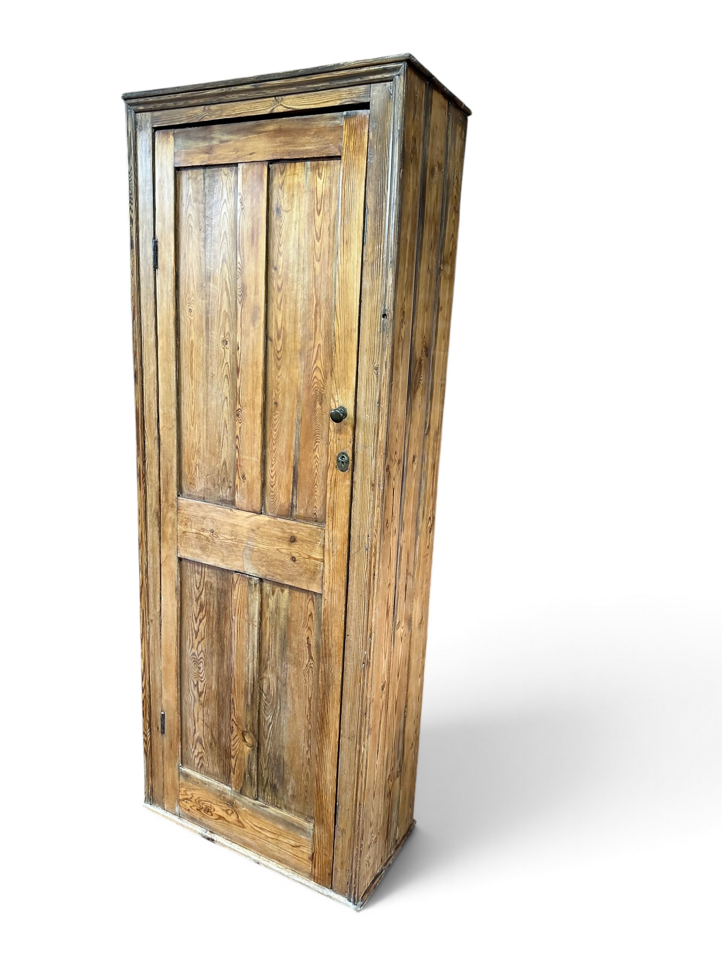 Victorian Pine Cupboard House Keepers Pantry Pitch Pine Rustic Farmhouse Larder Linen Cabinet