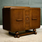 Art Deco Oak Sideboard Buffet with Drawers Inside