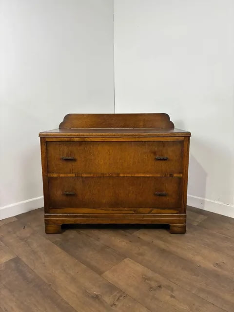 Vintage Oak Two Drawer Chest