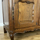 Wardrobe Antique French Louis XVI Style Oak Three Door Carved Armoire LOT 6461