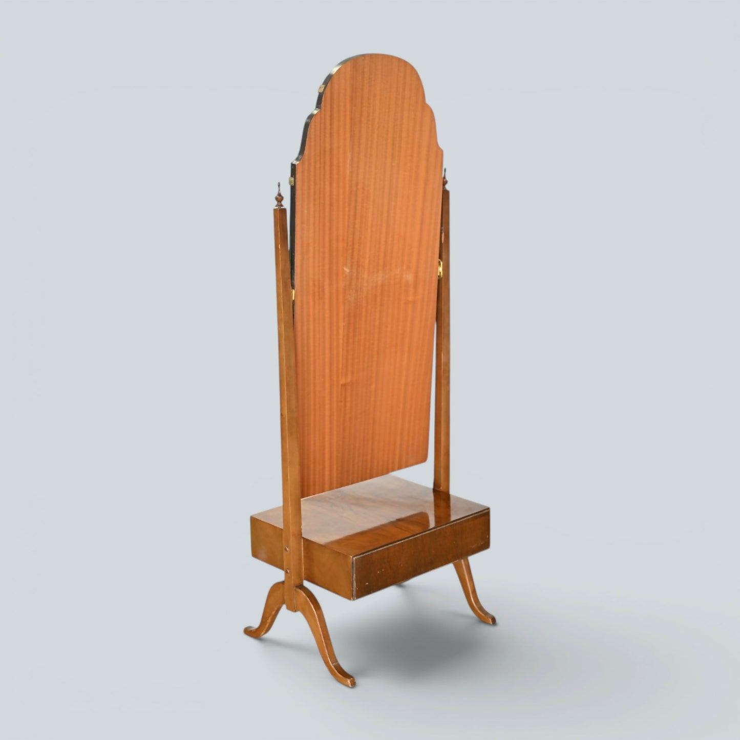 Freestanding Dressing Mirror Small Drawer Tilt Adjustment Vintage FREE Delivery*