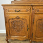 Sideboard Vintage French Louis Style Oak 4 Door Cupboard Carved Cabinet LOT 6363