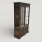 Old Charm Display Cabinet With Cupboard 3 Shelves Tudor Brown FREE UK Delivery*. SBR11110/2910E