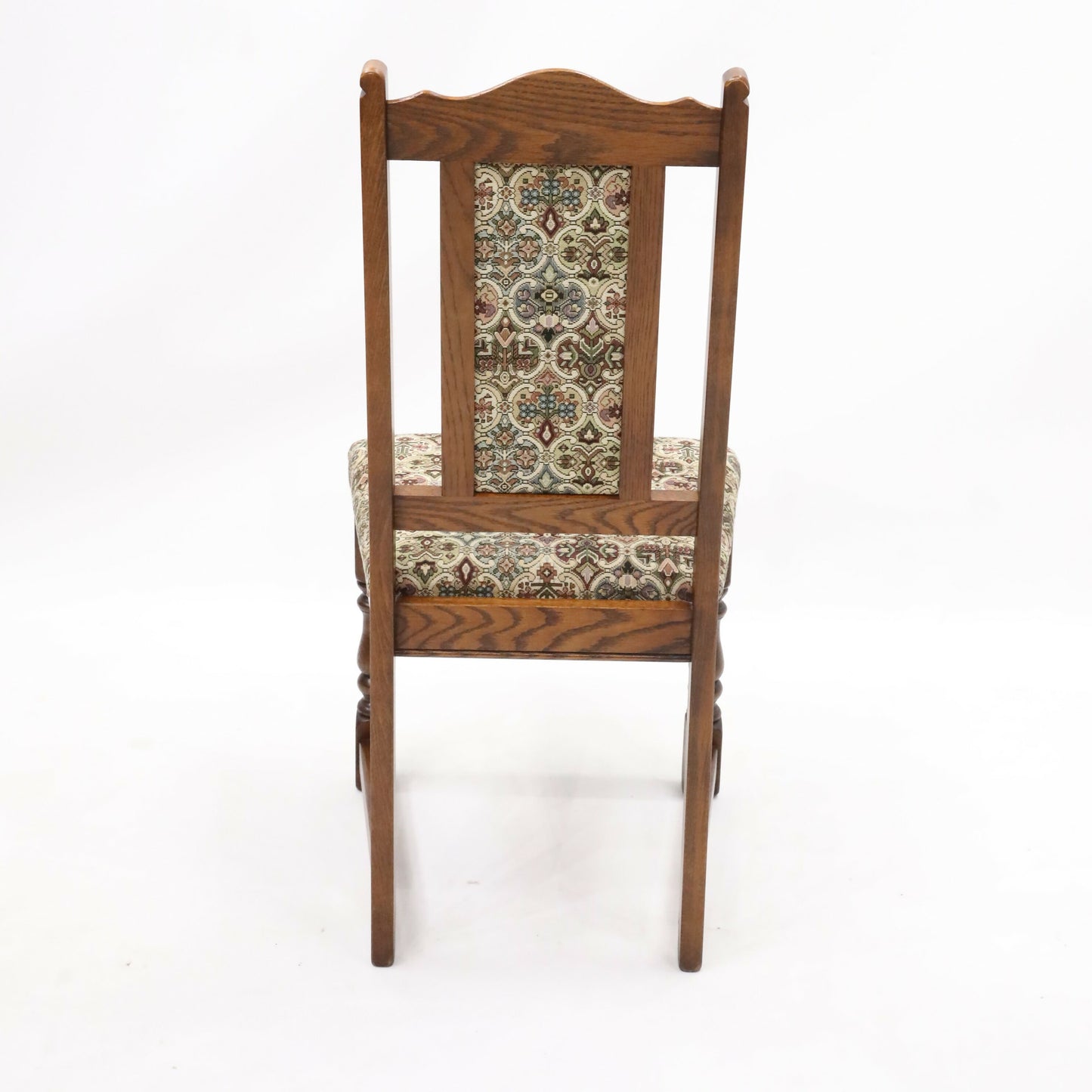 4 Dining Chairs Old Charm Tudor Brown #2067 Whempstead Fabric FREE* UK Delivery. SBR9545/1109D