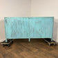 Vintage Indian Reclaimed Rustic Sideboard With 18 Drawers - In Duck Egg Blue