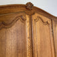 Wardrobe Vintage French Louis XVI Style Oak Four Door Carved Armoire LOT 6401