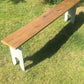 Rustic Painted Wooden Top High Bench Dining Conservatory Patio