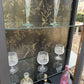 Vintage Black & Antique Gold Drinks / Display / Gin Cabinet