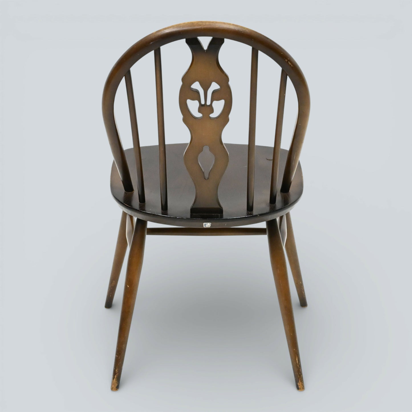 6 Ercol Windsor Bow Back Dining Chairs Fleur De Lis Carving FREE UK Delivery*