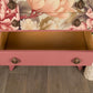 Upcycled Vintage MCM Pink Painted Lebus Chest of Drawers