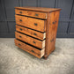 19th Century Camphor Wood Military Campaign Secretaire Chest