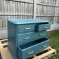 Deep Blue Serenity Chest – Golden Details for a Touch of Luxury