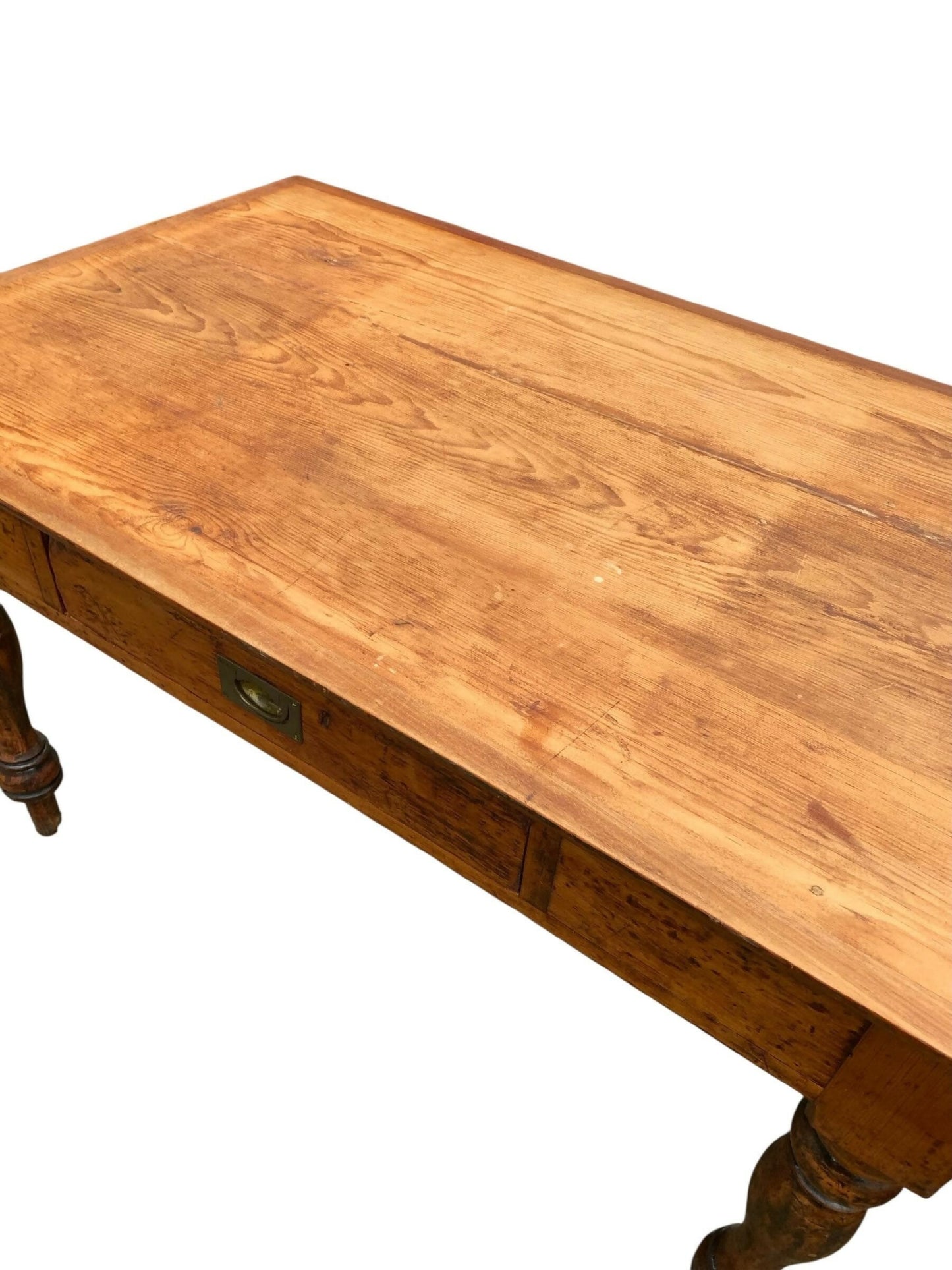 Antique Victorian 19th C Pine writing table