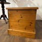 Rustic Stripped Pine Blanket Box