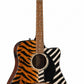 Acoustic Electric Guitar Tiger Zebra Skin Design Fender Electro-Acoustic