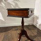 Vintage Reproduction Mahogany Rectangular Tripod Table with Single Drawer