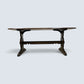 Ercol Plank Top Dining Table Solid Elm #419 Dark Finish Seat 8 FREE UK Delivery