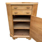 Mid century light Oak corner cupboard / drinks cabinet